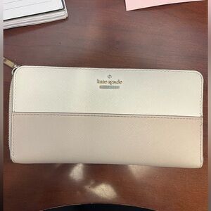 Kate Spade Cream and Tan Wallet